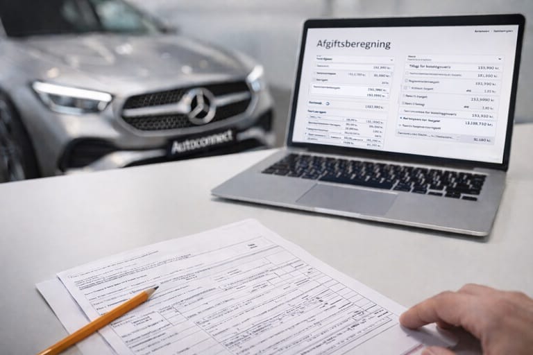 Vi laver en afgiftsberegning til dig